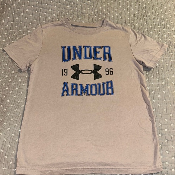 Under Armour Other - (Bundle 3 for $15) Under Armour Heather Gray Tee with Blue Accents